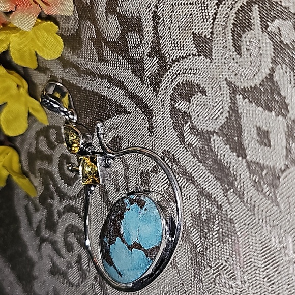 N3w African turquoise pendant - Picture 3 of 8